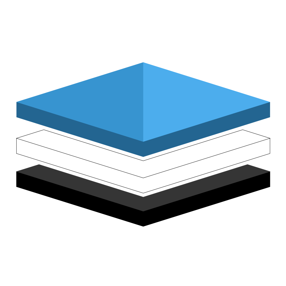 Plexiglass ou polycarbonate, transparent, noir ou blanc diffusant