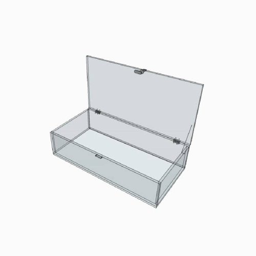 Boite vitrine transparente en Plexiglass