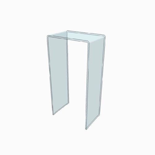 Borne transparente en Plexiglass