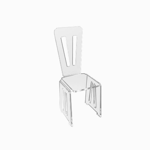 Chaise transparaente moderne en Plexiglass
