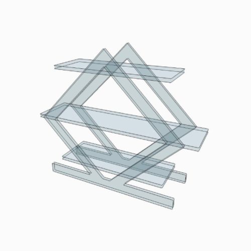 Présentoir transparent en plexiglass