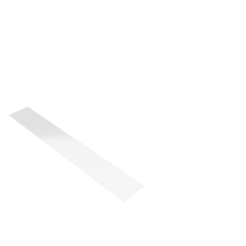 Découpe de Plexiglas Transparent 3mm | 1240x160mm