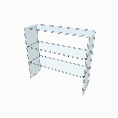 Large table d'appoint pont en plexiglass