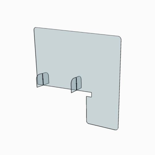 Séparation de bureau en plexiglass