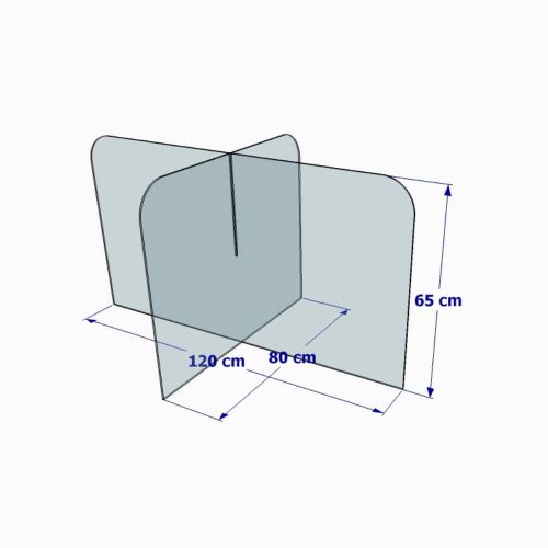 Séparation de table repas en plexiglass