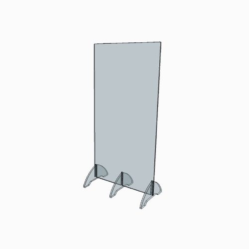 Séparation Plexiglass transparent grande hauteur