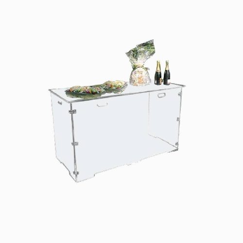 Table de buffet présentoir en plexiglass