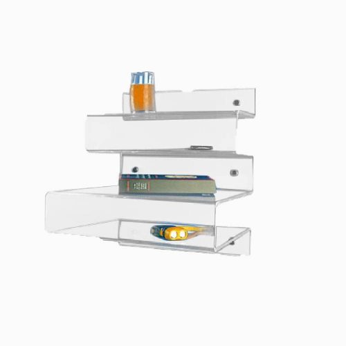 Table murale de chevet en plexiglass