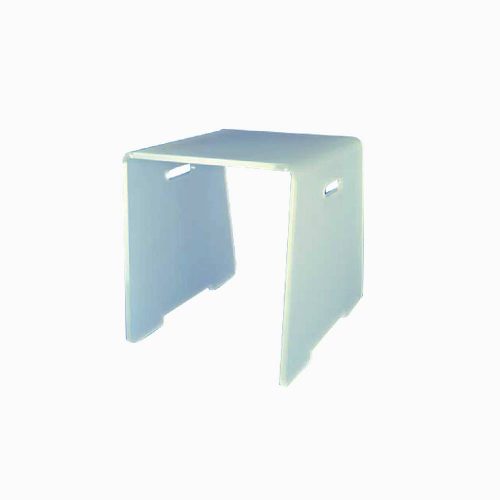 Tabouret en Plexiglass Blanc