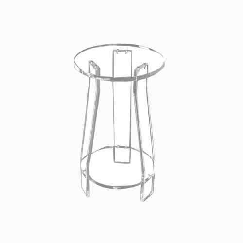 Tabouret transparent Plexiglass