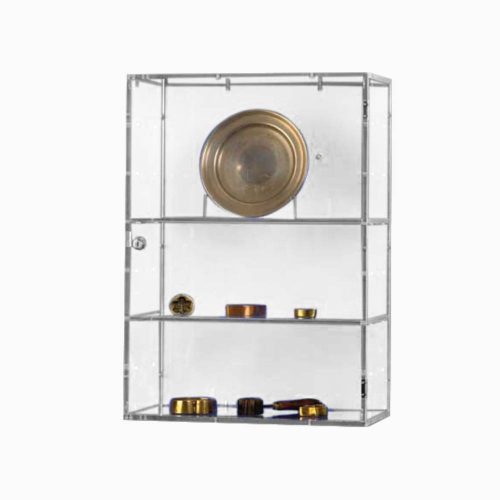 Vitrine murale transparente en plexiglass