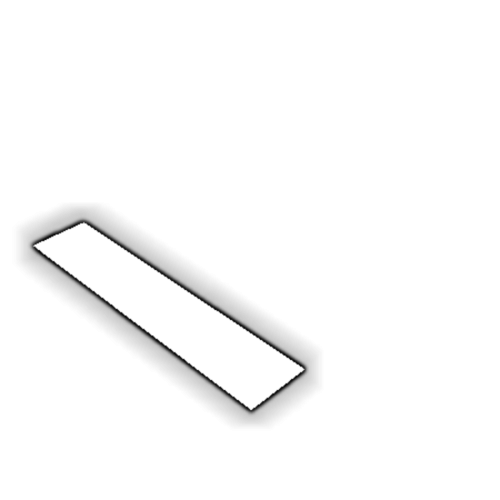 Découpe de Plexiglas Blanc Diffusant 3mm | 980x170mm | A