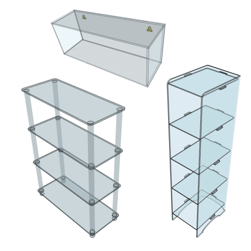 Étagères Plexiglass