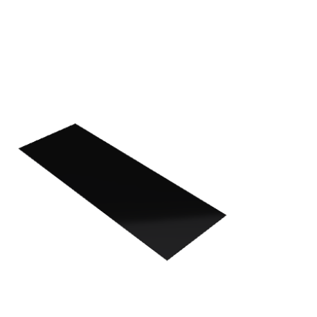 Découpe de Plexiglas Opaque Noir 3mm | 600x200mm