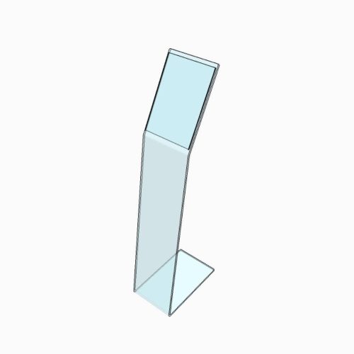 Panneau signalétique en plexiglass transparent pour documents A4