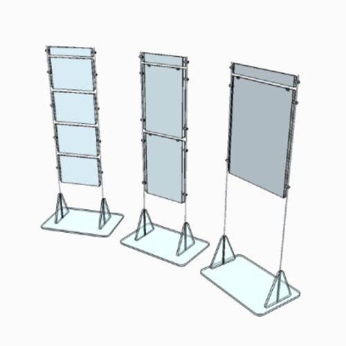 Présentoir à affiche plexiglass transparent