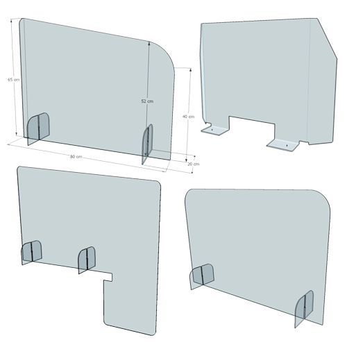Protections plexiglass