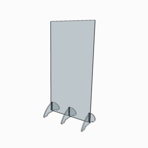 Support d'affichage plexiglass transparent