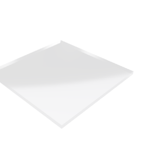 Découpe de Plexiglas Transparent 10mm | 123.1x125mm