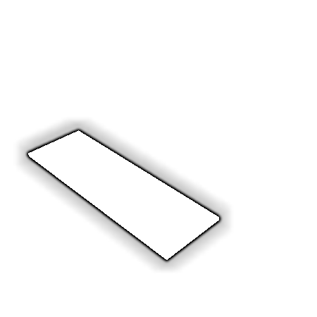 Découpe de Plexiglas Blanc Diffusant 4mm | 166x47.6mm