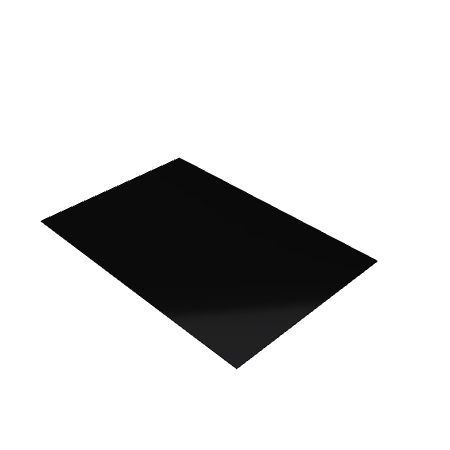 Découpe de Plexiglas Opaque Noir 3mm | 94x58mmT