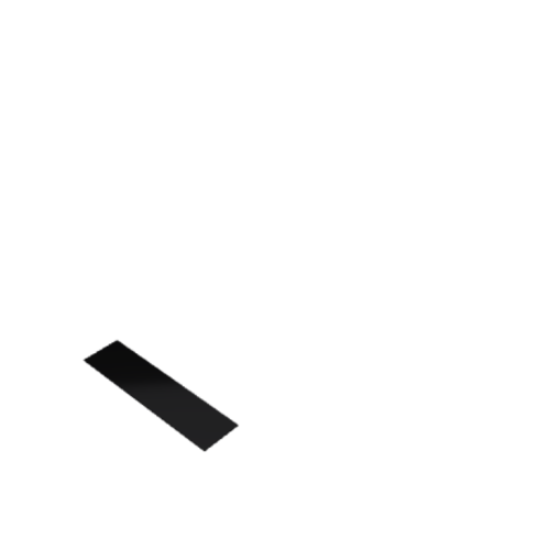 Découpe de Plexiglas Opaque Noir 3mm | 119.3x119.3mm | A