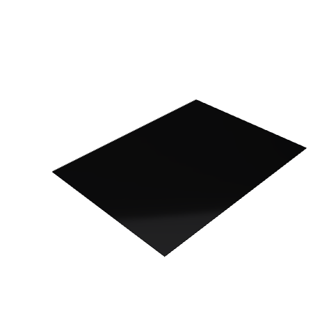 Découpe de Plexiglas Opaque Noir 3mm | 120x170mm