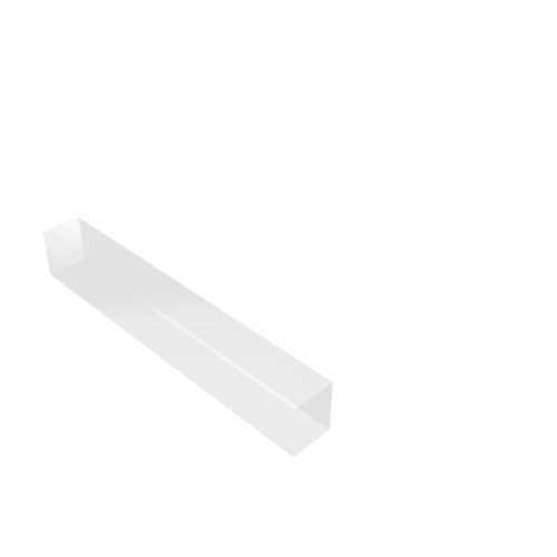 Découpe de Plexiglas Transparent 40mm | 550x550mm | A