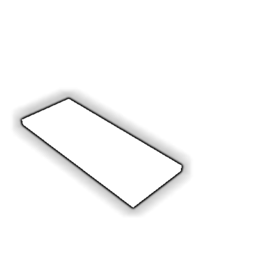 Découpe de Plexiglas Blanc Diffusant 10mm | 740x250mm