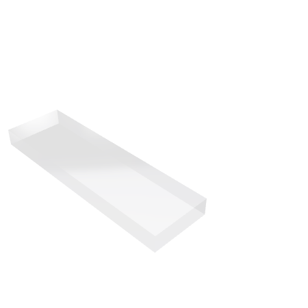 Découpe de Plexiglas Transparent 25mm | 502x142mm