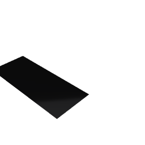 Découpe de Plexiglas Opaque Noir 3mm | 258x104mm | TA