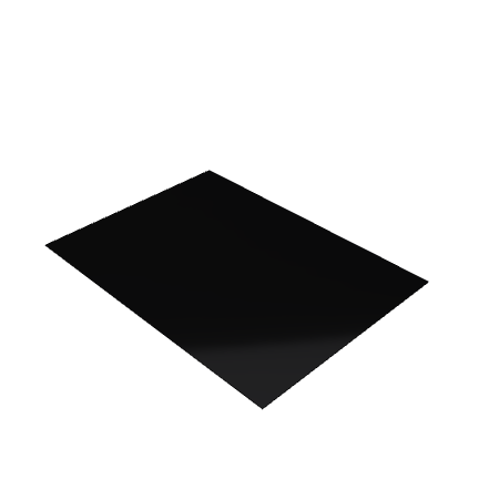 Découpe de Plexiglas Opaque Noir 3mm | 120x80mm