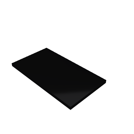 Découpe de Plexiglas Opaque Noir 10mm | 760x380mm