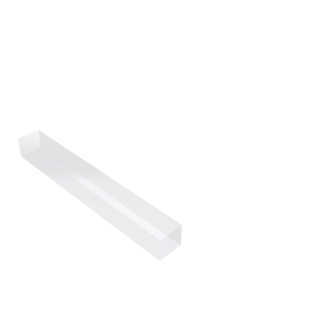 Découpe de Plexiglas Transparent 30mm | 320x320mm