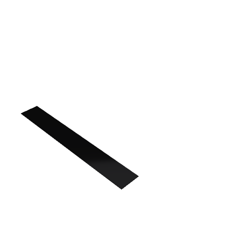 Découpe de Plexiglas Opaque Noir 3mm | 2000x230mm