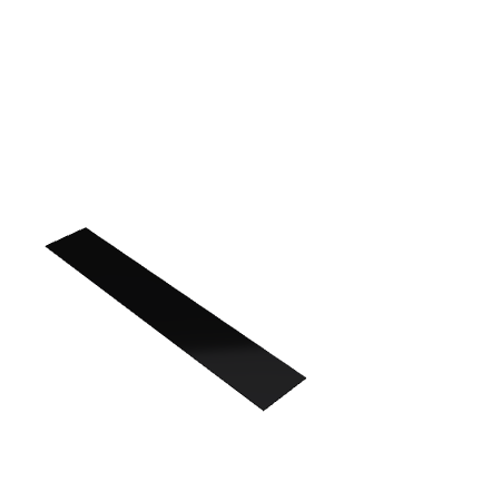 Découpe de Plexiglas Opaque Noir 3mm | 2000x270mm