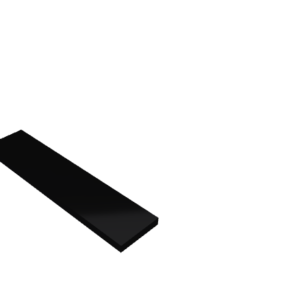 Découpe de Plexiglas Opaque Noir 10mm | 300x60mm