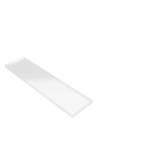 Découpe de Plexiglas Transparent 10mm | 228x53mm