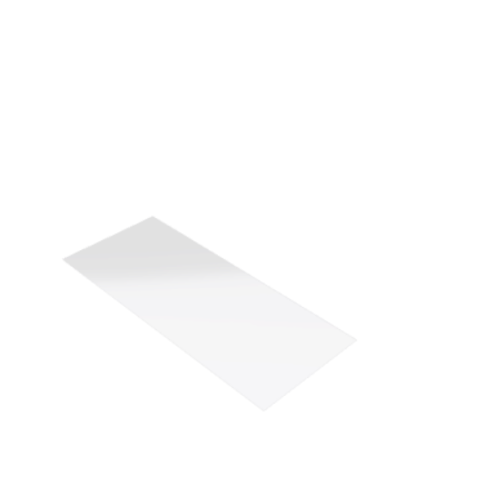 Découpe de Plexiglas Transparent 3mm | 158x52mm