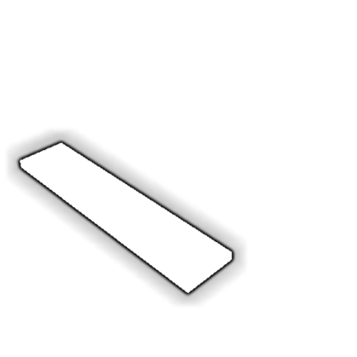 Découpe de Plexiglas Blanc Diffusant 10mm | 226x46mm