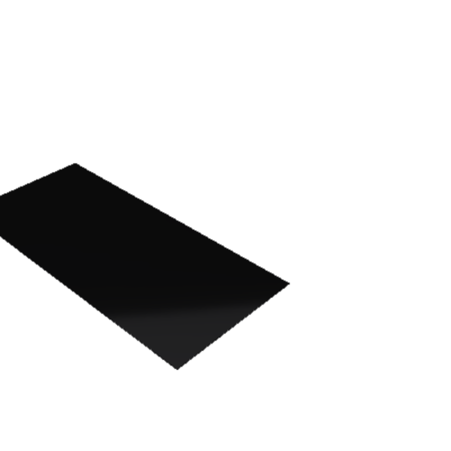 Découpe de Plexiglas Opaque Noir 3mm | 150x70mm