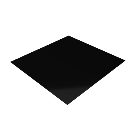 Découpe de Plexiglas Opaque Noir 3mm | 555x592mm