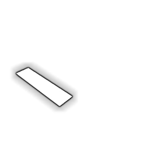 Découpe de Plexiglas Blanc Diffusant 3mm | 140x30mm