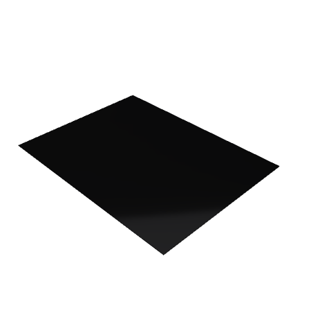 Découpe de Plexiglas Opaque Noir 3mm | 650x500mm | A