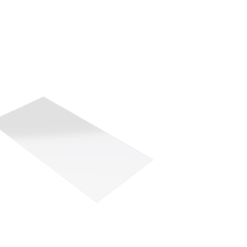 Découpe de Plexiglas Transparent 3mm | 242x101mm