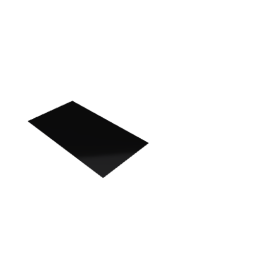 Découpe de Plexiglas Opaque Noir 3mm | 120x60mm