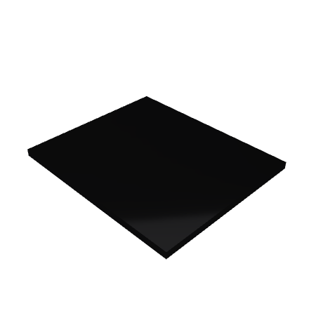 Découpe de Plexiglas Opaque Noir 10mm | 450x350mm