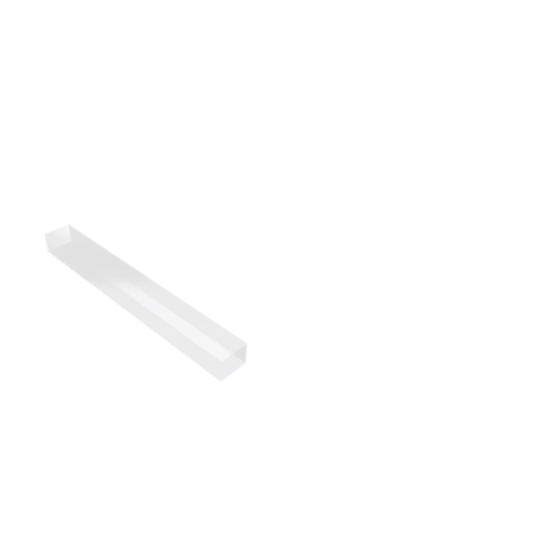 Découpe de Plexiglas Transparent 25mm | 1962x200mm