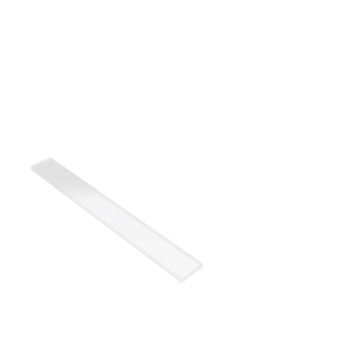 Découpe de Plexiglas Transparent 5mm | 550x50mm