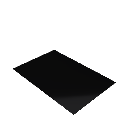 Découpe de Plexiglas Opaque Noir 3mm | 61x36mm